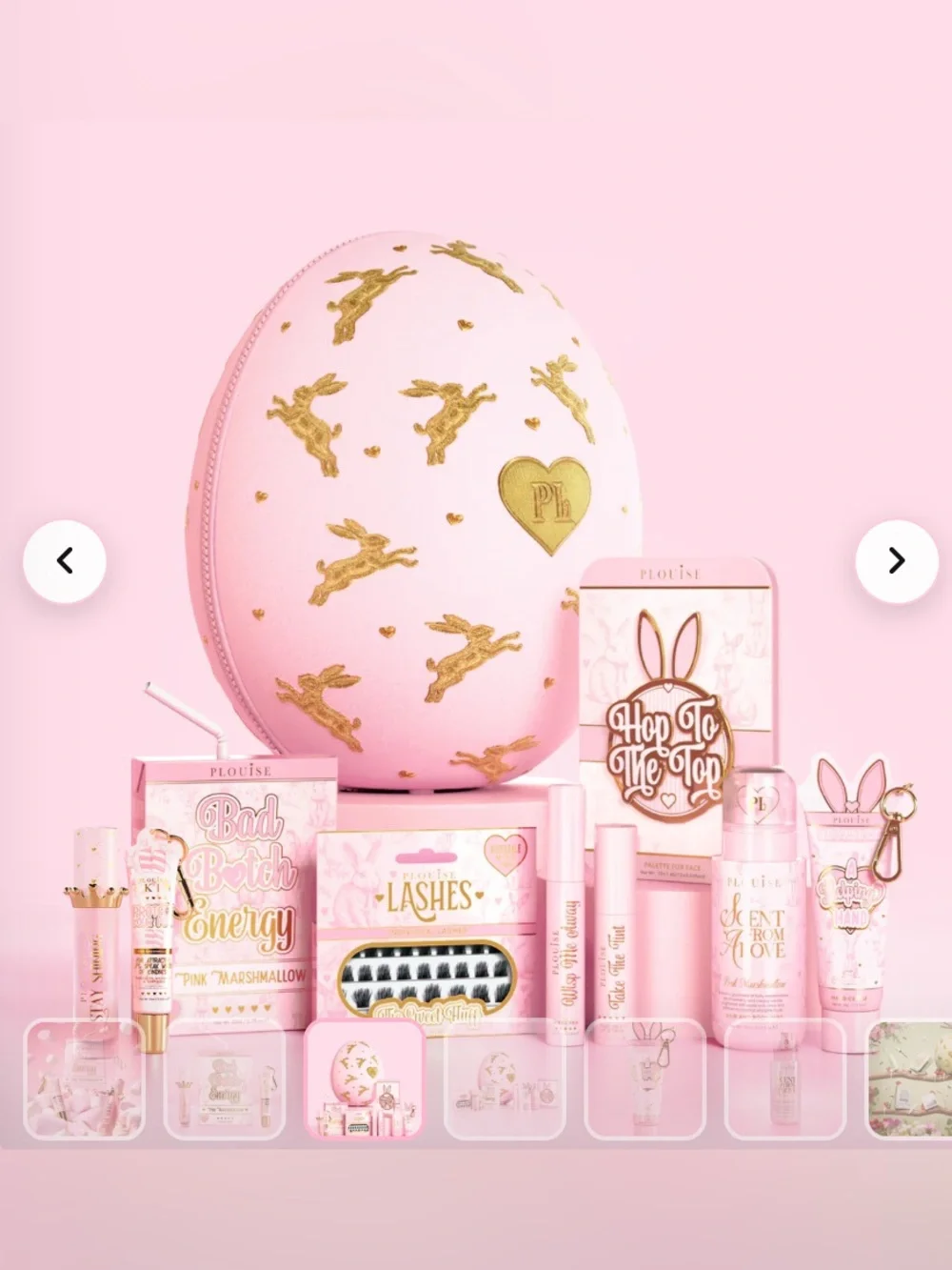 New P.Louise Easter Egg Pink Marshmallow